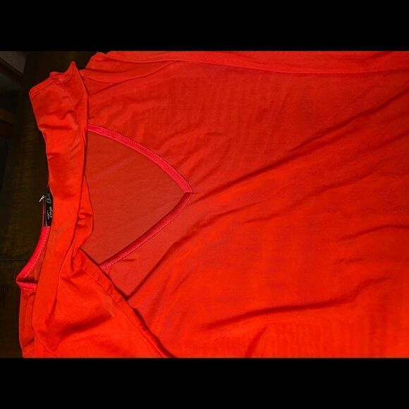 Sequin Mesh V-Neck Long Sleeve Top - Picture 6 of 7